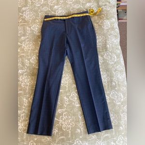Banana Republic hi-end Marzotto fine Italian fabric trousers pants Navy 30x30